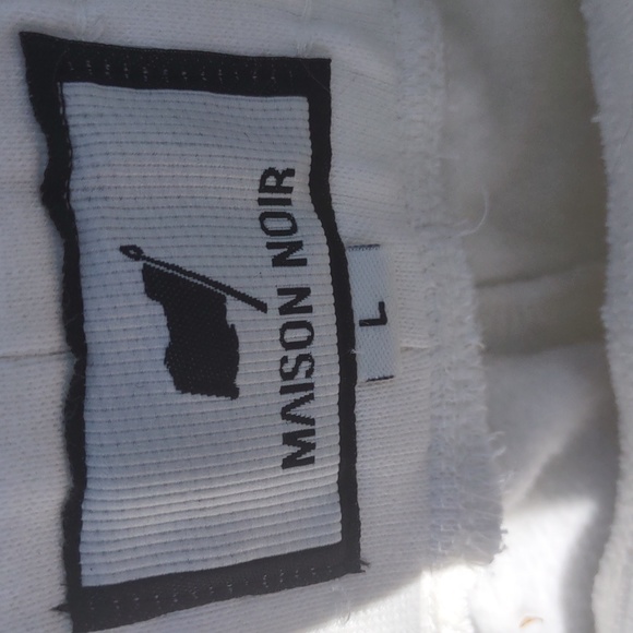 Maison noir Joggers w Religious Print L - Picture 2 of 3